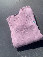 Pink Ralph Lauren V-Neck Cable-Knit Sweater, Ophalen of Verzenden, Zo goed als nieuw, Ralph Lauren, Roze