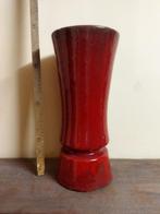 vintage vaas, Maison & Meubles, Accessoires pour la Maison | Vases, Comme neuf, Enlèvement, Moins de 50 cm, Rouge