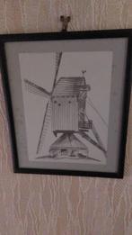 Tekening van een standerdmolen, Ophalen