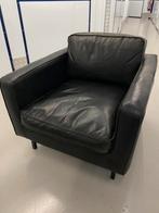 Furnified fauteuil - Gordon - zwart leder 🛋️☀️, Ophalen, Zo goed als nieuw
