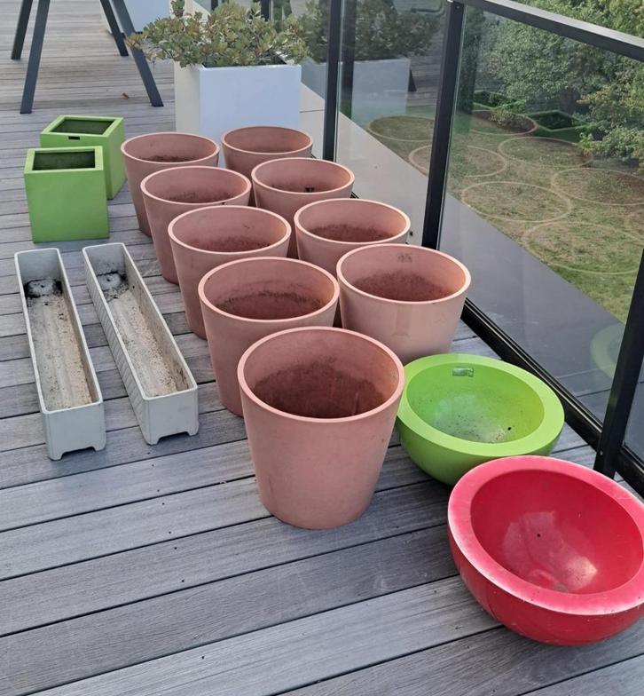 Bloempotten, Tuin en Terras, Bloembakken en Plantenbakken, Gebruikt, Ophalen