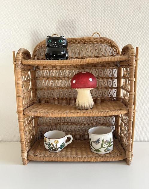 Étagère en rotin pliable, Huis en Inrichting, Woonaccessoires | Etagères, Gebruikt, Ophalen of Verzenden