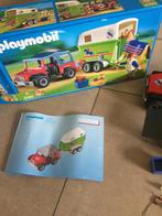 Playmobil jeep met paardentrailer, Ophalen of Verzenden, Zo goed als nieuw