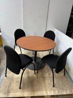 6  RONDE VERGADERTAFELS MET 4 STOELEN, Receptie of Entree, Ophalen, Gebruikt, Tafel