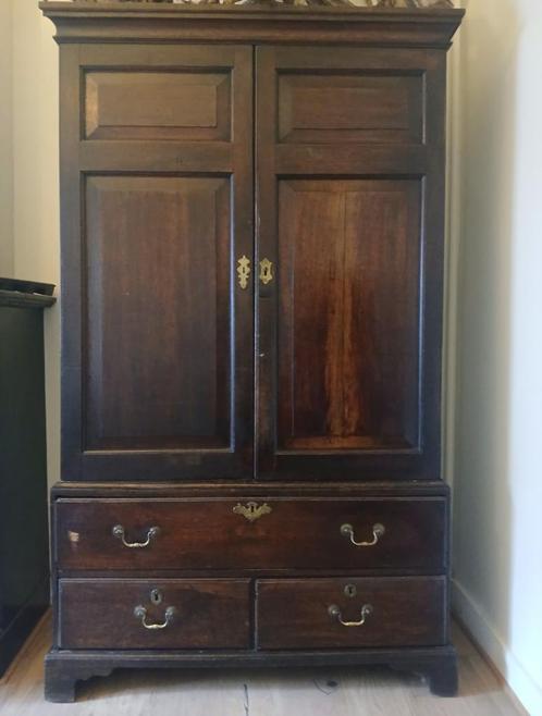Engelse kast demontabel, Huis en Inrichting, Kasten | Dressoirs, Gebruikt, 100 tot 150 cm, 25 tot 50 cm, Met lade(s), Met deur(en)