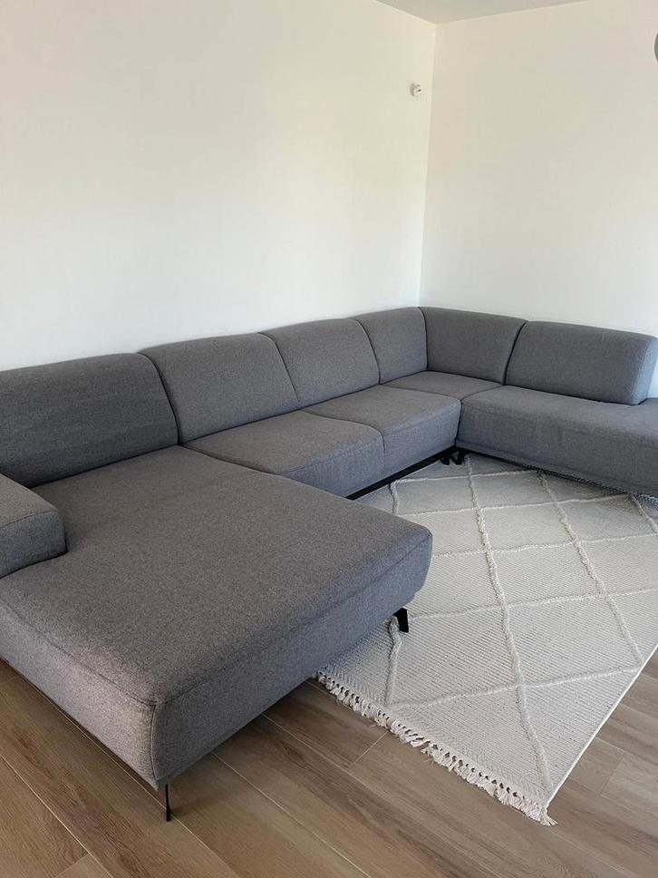 Chaise longue grise moderne avec siège d'angle, Maison & Meubles, Canapés | Coins salons complets, Comme neuf, Tissus, Enlèvement