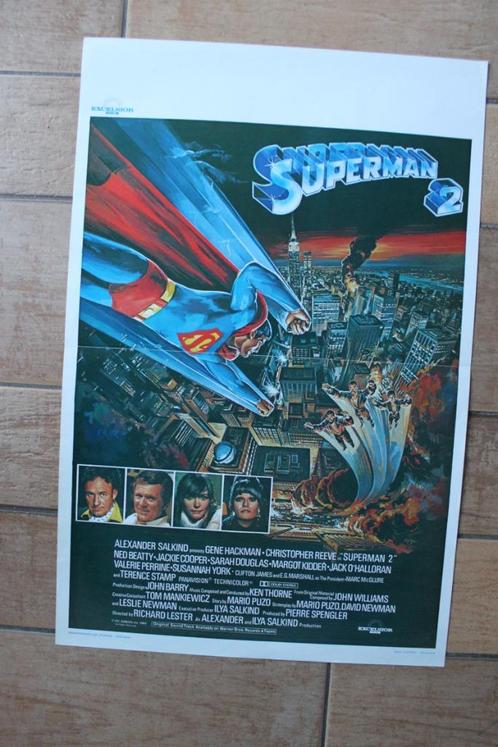 filmaffiche superman 2 1980 filmposter, Collections, Posters & Affiches, Comme neuf, Cinéma et TV, A1 jusqu'à A3, Rectangulaire vertical