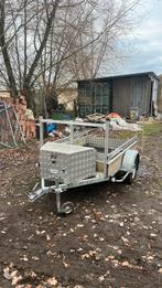 Aanhangwagen Saris met materiaalbak, Auto diversen, Aanhangers en Bagagewagens, Ophalen, Zo goed als nieuw