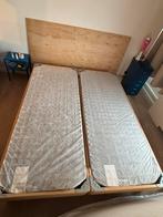 Boxspring 160x200. 3 jaar oud, zeer goede conditie., Ophalen, Verstelbaar, Bruin, Tweepersoons