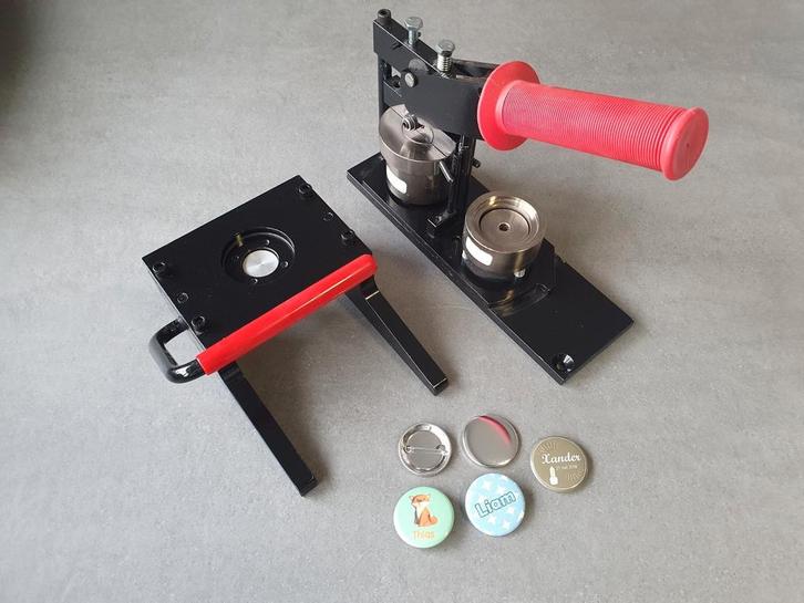 TECRE 38mm buttonmachine voor maken van buttons of magneten, Hobby en Vrije tijd, Knutselen, Ophalen