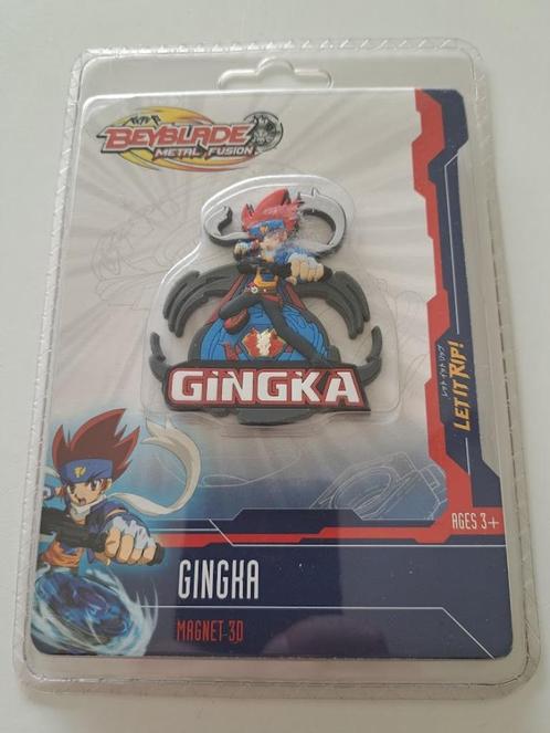 Beyblade Metal Fusion - Gingka Magnet 3D - Ongeopend, Verzamelen, Poppetjes en Figuurtjes, Nieuw, Ophalen of Verzenden