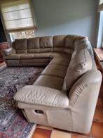 Hoeksalon - leder, Huis en Inrichting, Ophalen, Zo goed als nieuw, Leer