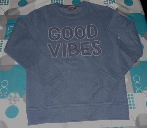 ② S small pull bleu good vibes JBC — Pulls Vestes — 2ememain
