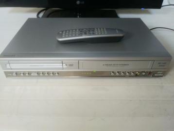 Philips DVP3100V combi DVD speler/VHS video recorder, Ophalen of Verzenden, Zo goed als nieuw, VHS-speler of -recorder
