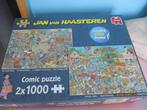 puzzel jan van haasteren 2 x 1000 stuks,de muziekwin, Ophalen of Verzenden, Meer dan 1500 stukjes, Zo goed als nieuw, Legpuzzel