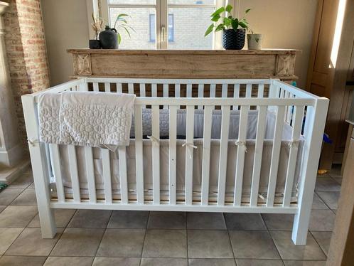 Quax Marie Lucca tweelingpark Wit, Kinderen en Baby's, Babyparken, Zo goed als nieuw, Rechthoekig, In hoogte verstelbaar, Boxkleed
