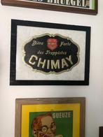 Chimay Trappistes Reclamebord 1948, Collections, Marques de bière, Panneau, Plaque ou Plaquette publicitaire, Comme neuf, Envoi