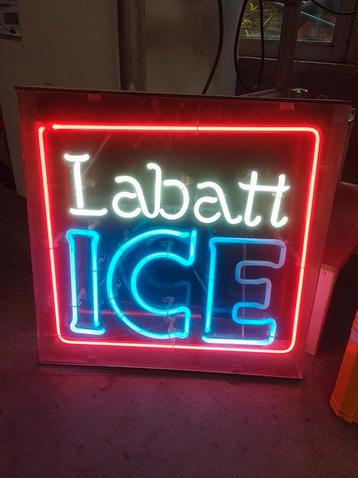 Vintage Neon Labatt ice