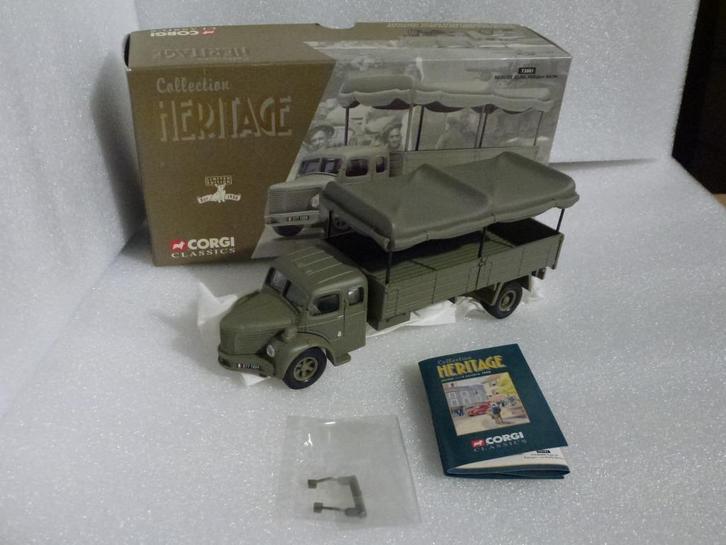 1:50 Corgi Toys 73801 Berliet GLR8 Militair Bache olijfgroen, Hobby & Loisirs créatifs, Voitures miniatures | 1:50, Comme neuf