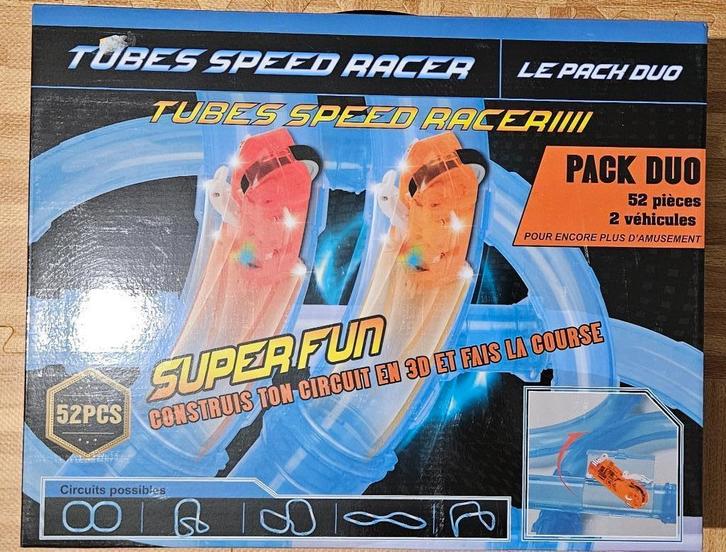 Circuit TUBE RACER Pack DUO !!!NEUF!!!, Enfants & Bébés, Jouets | Circuits, Neuf, Circuit, Autre propulsion, Autres marques, Avec looping