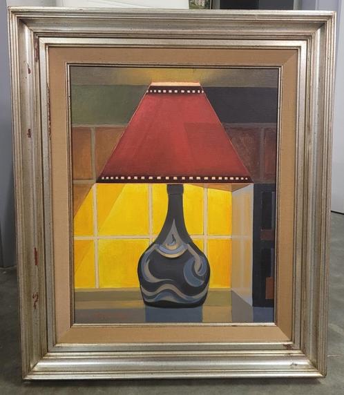 Rik Brouwers, de schemerlamp, Antiek en Kunst, Kunst | Schilderijen | Klassiek, Ophalen of Verzenden