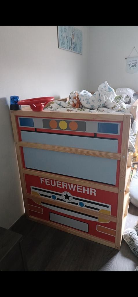 Brandweerbed, Kinderen en Baby's, Kinderkamer | Stapelbedden en Hoogslapers, Zo goed als nieuw, Ophalen