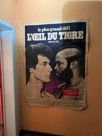 Ancienne grande affiche de cineam rocky 3, Collections, Enlèvement, Comme neuf
