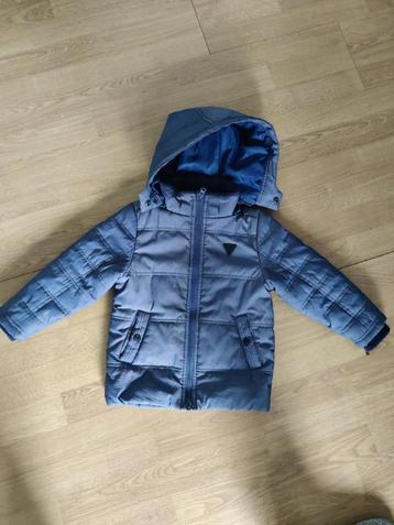 Jongens Winterjas Blauw Maat 104