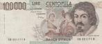 Bankbiljet, Italië, 100.000 lire - 1983 Caravaggio, Postzegels en Munten, Bankbiljetten | Europa | Niet-Eurobiljetten, Ophalen of Verzenden