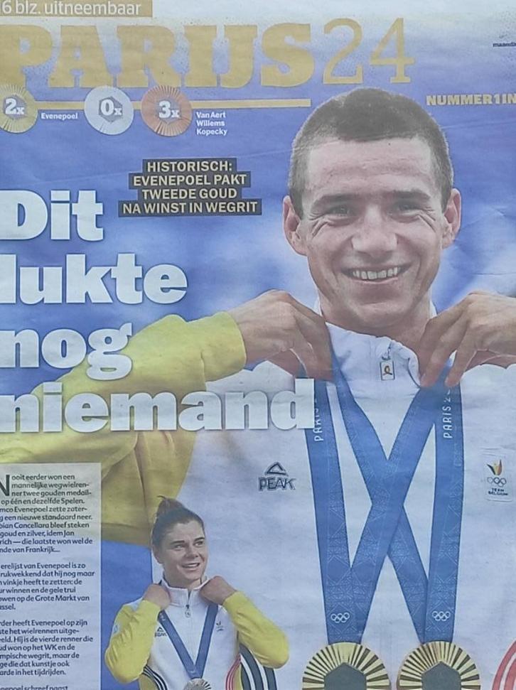 OS Parijs 2024 >2X goud voor Remco. Lotte, CATS, Red Lions.., Sport en Fitness, Wielrennen, Nieuw, Overige typen, Ophalen of Verzenden