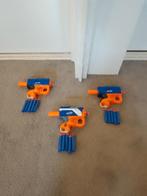 3 kleine nerf guns met 15 pijltjes bij, Kinderen en Baby's, Ophalen of Verzenden, Zo goed als nieuw