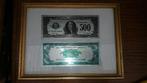 frame met biljetten van 2 500 dollar, Postzegels en Munten, Ophalen of Verzenden