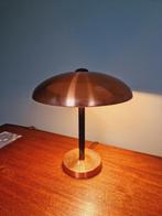 Grote koperen bureaulamp, Bauhaus-stijl, jaren 50, Ophalen of Verzenden, Koper