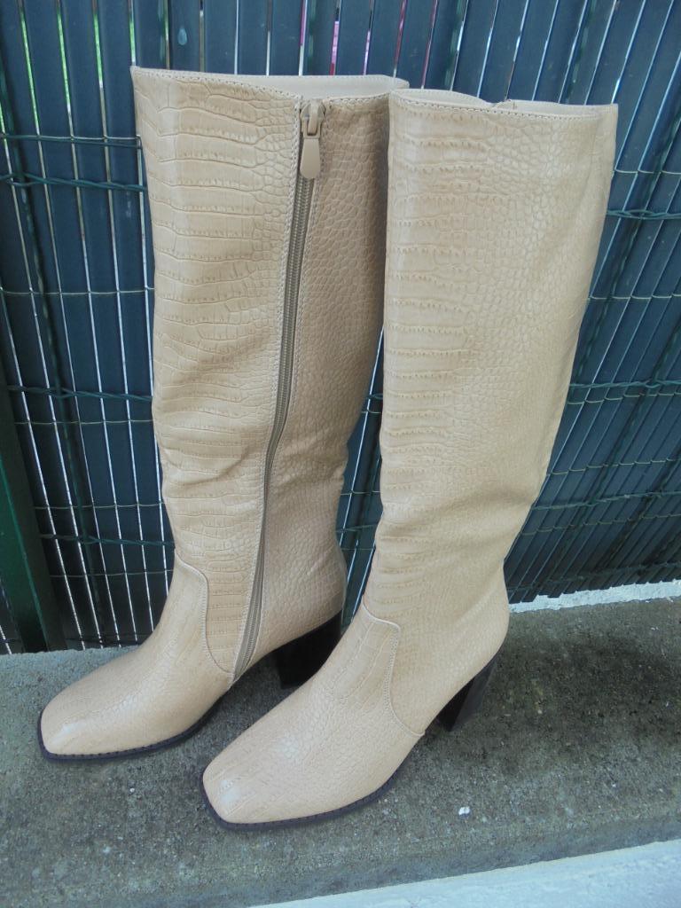 Bottes dame, Neuf, Sans marque, Beige, Enlèvement