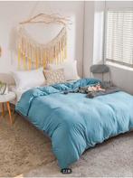 Housse de couette 220/240 bleu azur, Maison & Meubles, Chambre à coucher | Linge de lit, Neuf