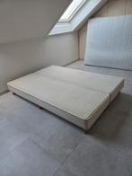 Boxpring 140 x 200 cm inc matras 140 x 200 cm, Huis en Inrichting, Slaapkamer | Boxsprings, Ophalen, Gebruikt, Beige, Tweepersoons