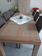 massieve tafel en stoelen, 50 tot 100 cm, 150 tot 200 cm, Gebruikt, Rechthoekig