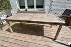 Table de jardin en bois naturel, Tuin en Terras, Tuintafels, Ophalen, Gebruikt, Rechthoekig, Hout
