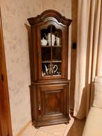 Meuble vitrine d'angle en bois massif, Enlèvement