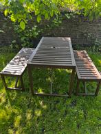 Table de jardin Ikea avec 2 bancs, Tuin en Terras, Tuinbanken, Ophalen