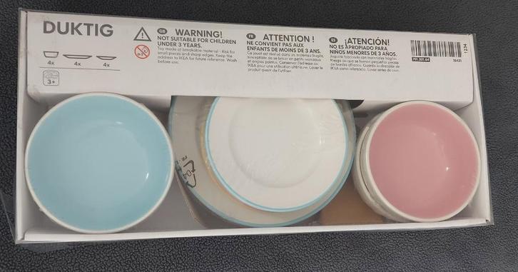 12-delige keramische dinette, Kinderen en Baby's, Speelgoed | Speelkeukens, Nieuw, Speelkeuken, Overige materialen, Ophalen