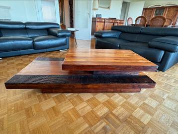 Table basse en bois massif signée Maisons du Monde beschikbaar voor biedingen