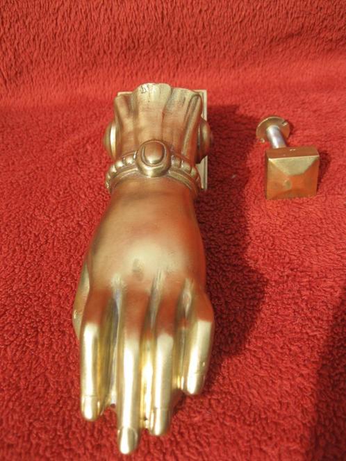 koperen deurklopper hand-knocker heurtoir., Antiquités & Art, Antiquités | Bronze & Cuivre, Cuivre, Enlèvement