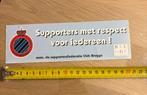Retro sticker Club Brugge, Verzamelen, Ophalen, Zo goed als nieuw, Poster, Plaatje of Sticker