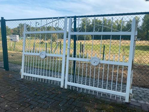 IJZEREN TUINPOORT (VERZINKT), Tuin en Terras, Tuinhekken en Hekwerk, Gebruikt, Sierhekwerk, IJzer, Met poort, Ophalen