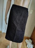 zwarte handgemaakte vintage rok, Vintage, Verzenden, Maat 42/44 (L)