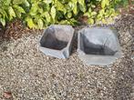 betonnen bloempotten, Tuin en Terras, Bloempotten, Ophalen, Gebruikt, Tuin, Vierkant