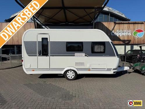 Hobby De Luxe 440 SF 2020 MOVER + TENT 240!, Caravans en Kamperen, Caravans, tot en met 4, 1000 - 1250 kg, Treinzit, Hobby, Vast bed