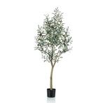 Kunst Olijfboom - Olea europaea - Olijfboom - 140 cm, Huis en Inrichting, Woonaccessoires | Kunstplanten en Kunstbloemen, Verzenden