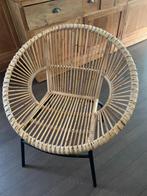 Mooie rotan lounge stoel, Huis en Inrichting, Stoelen, Ophalen, Bruin, Zo goed als nieuw, Eén